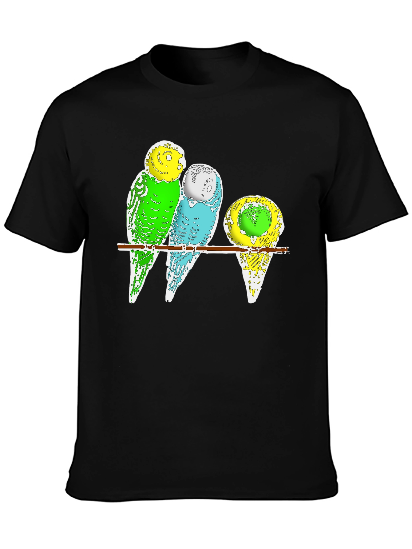 Budgie Birds T-Shirt - Cute Pet Parrot Design