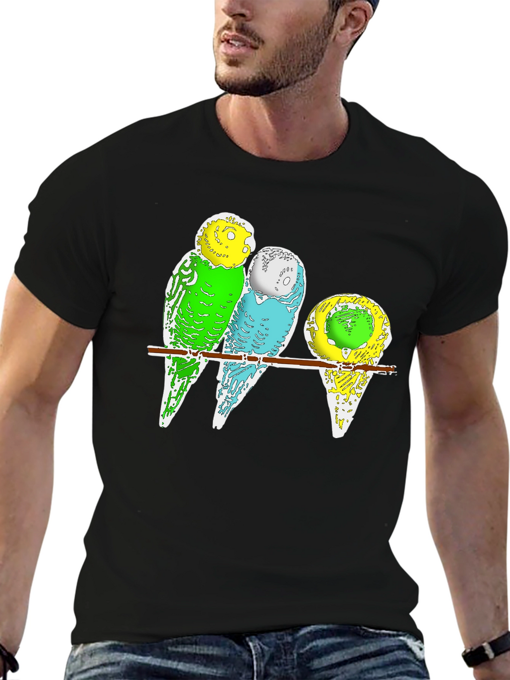 Budgie Birds T-Shirt - Cute Pet Parrot Design