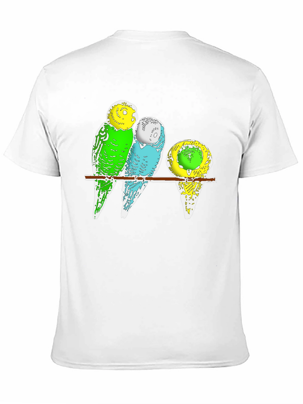 Budgie Birds T-Shirt - Cute Pet Parrot Design