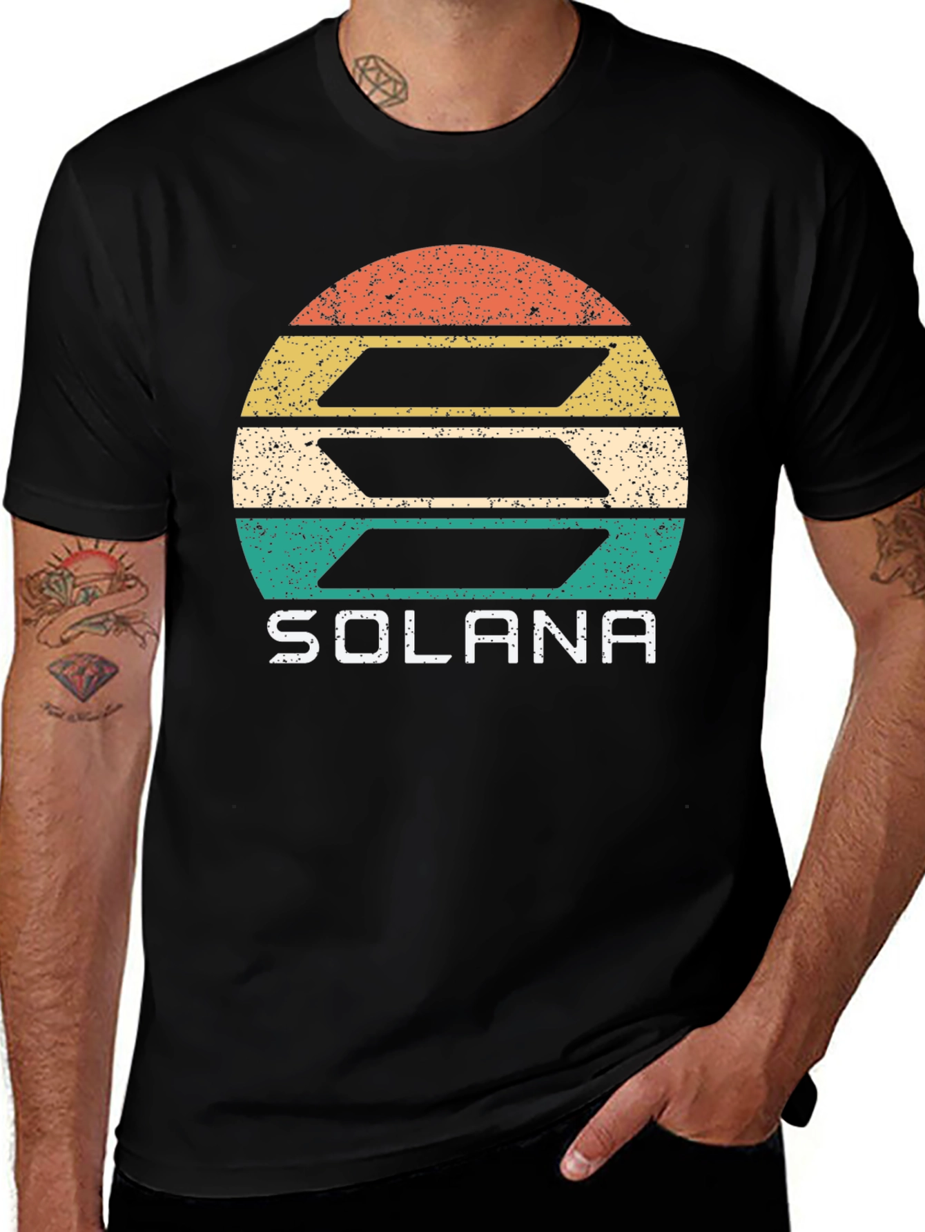 Vintage Solana Crypto T-Shirt - Retro Style Tee