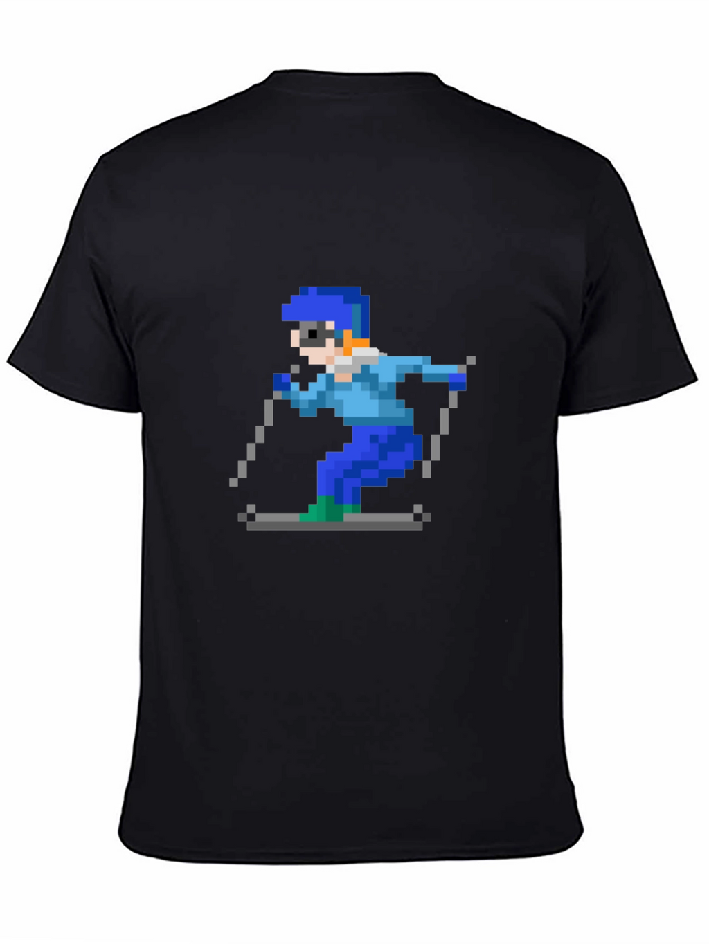 Retro Pixel Skiing T-Shirt