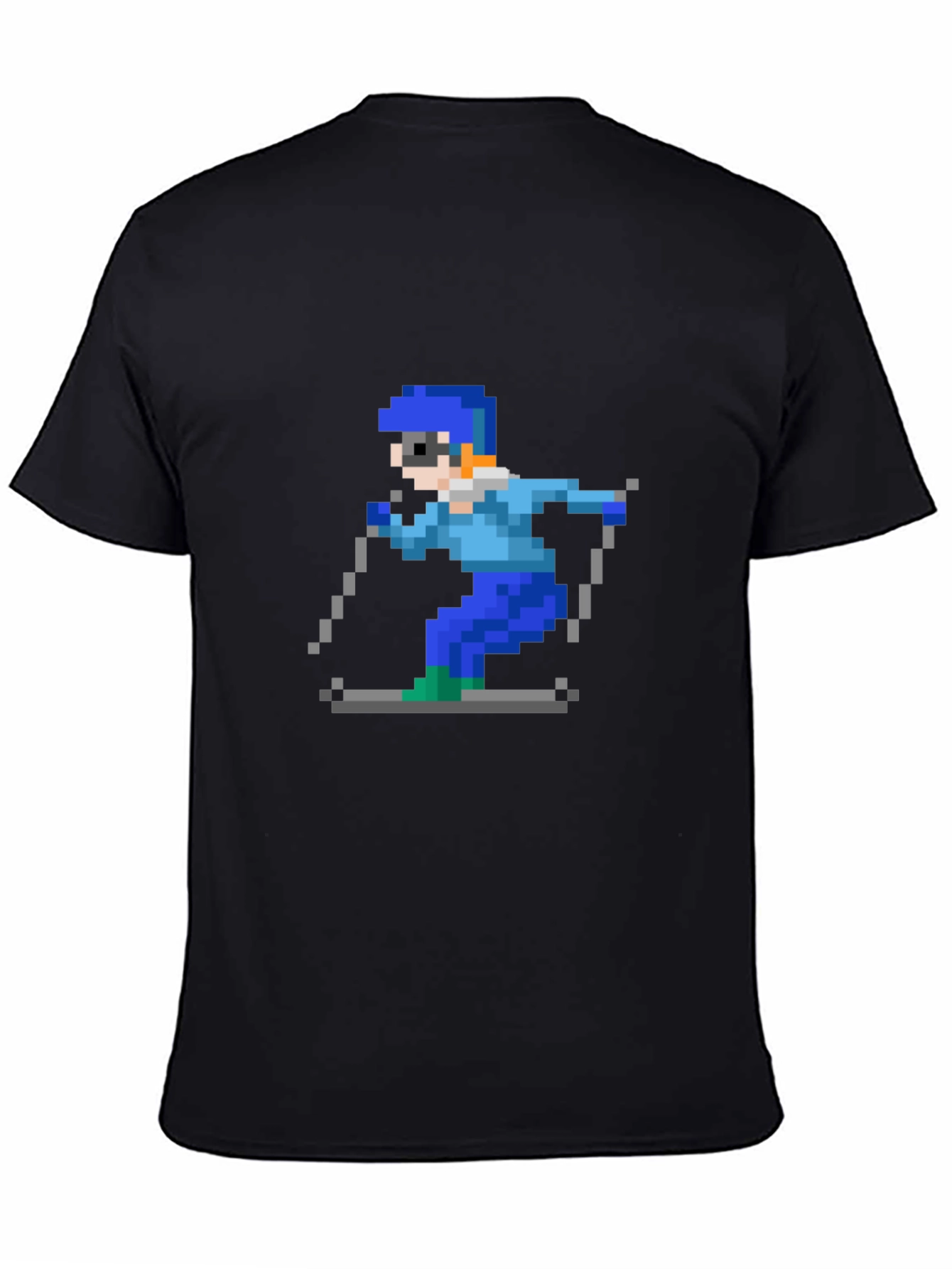 Retro Pixel Skiing T-Shirt