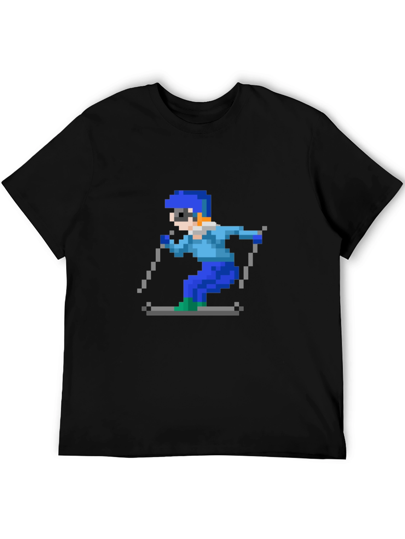 Retro Pixel Skiing T-Shirt