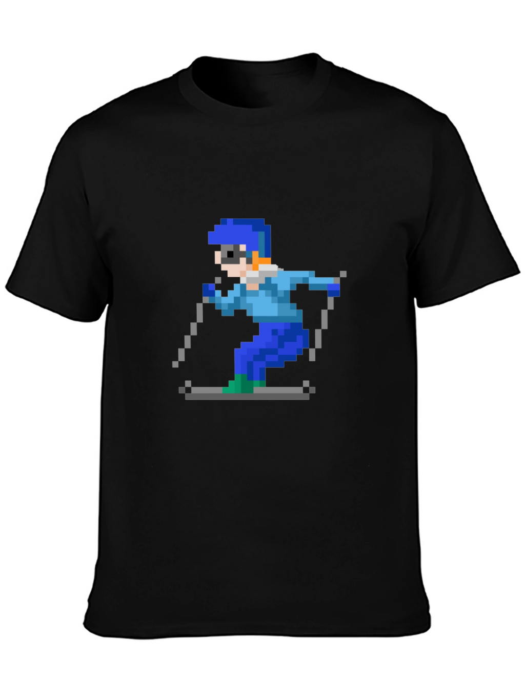Retro Pixel Skiing T-Shirt