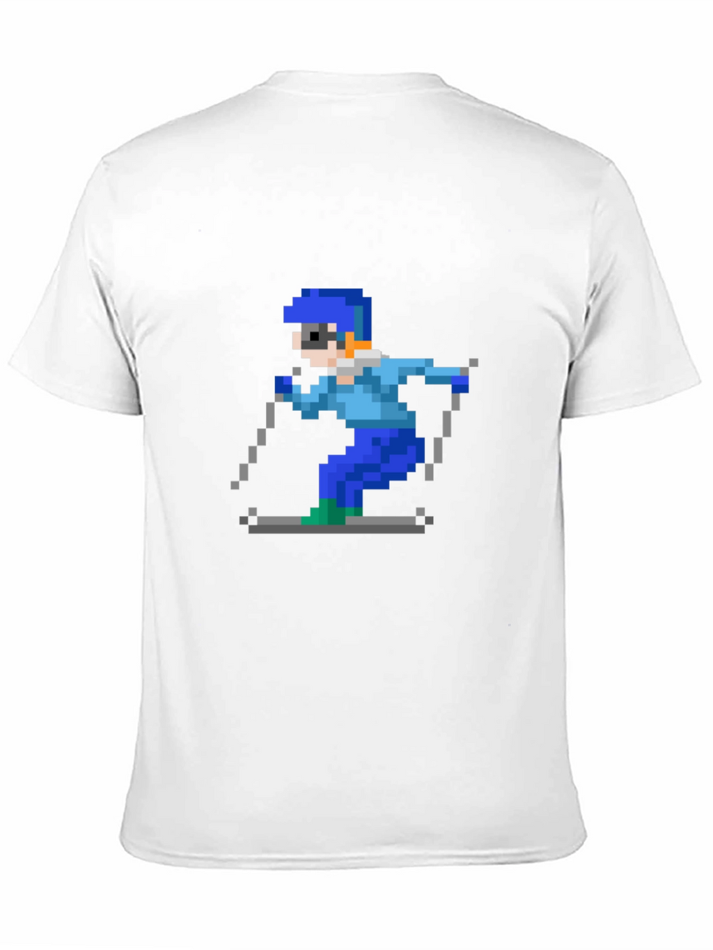Retro Pixel Skiing T-Shirt
