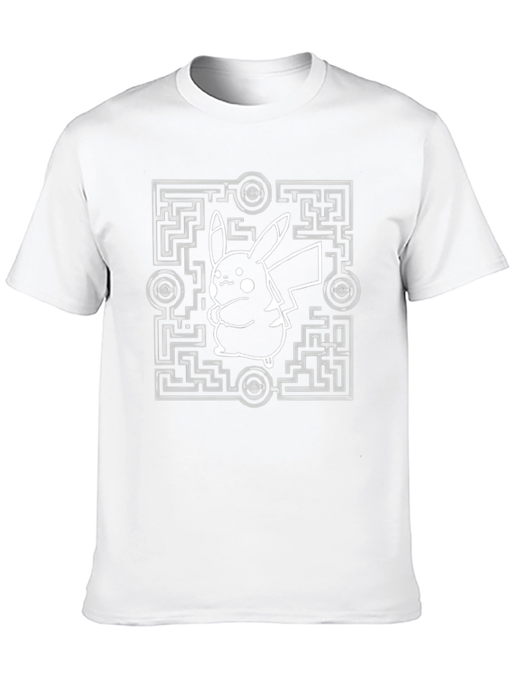 Pokemon Pikachu Maze T-Shirt - Black