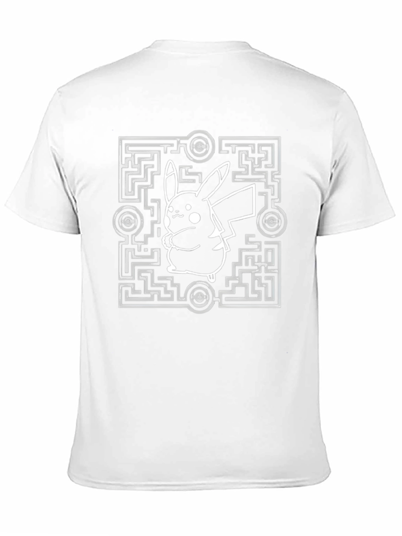 Pokemon Pikachu Maze T-Shirt - Black