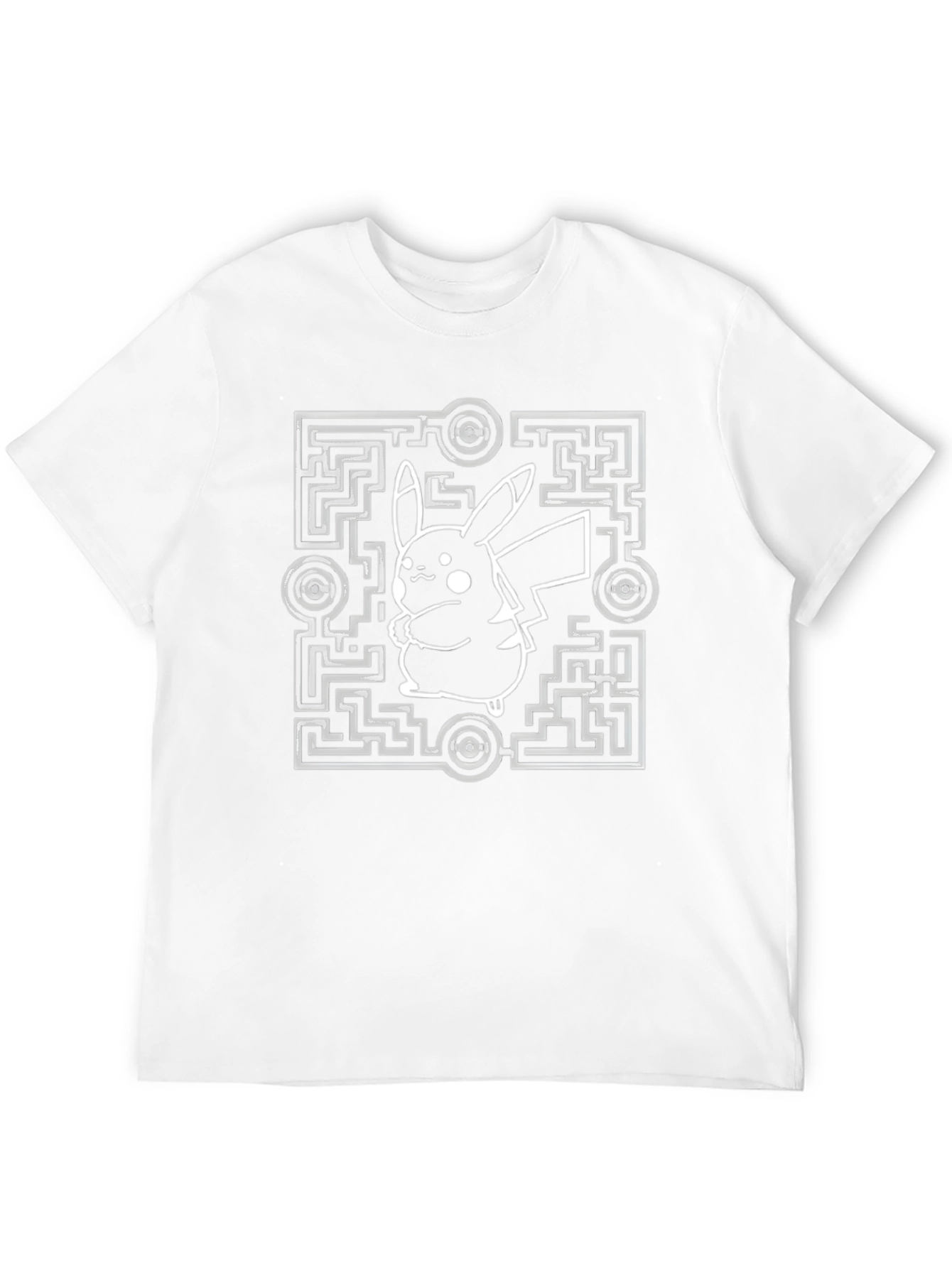 Pokemon Pikachu Maze T-Shirt - Black