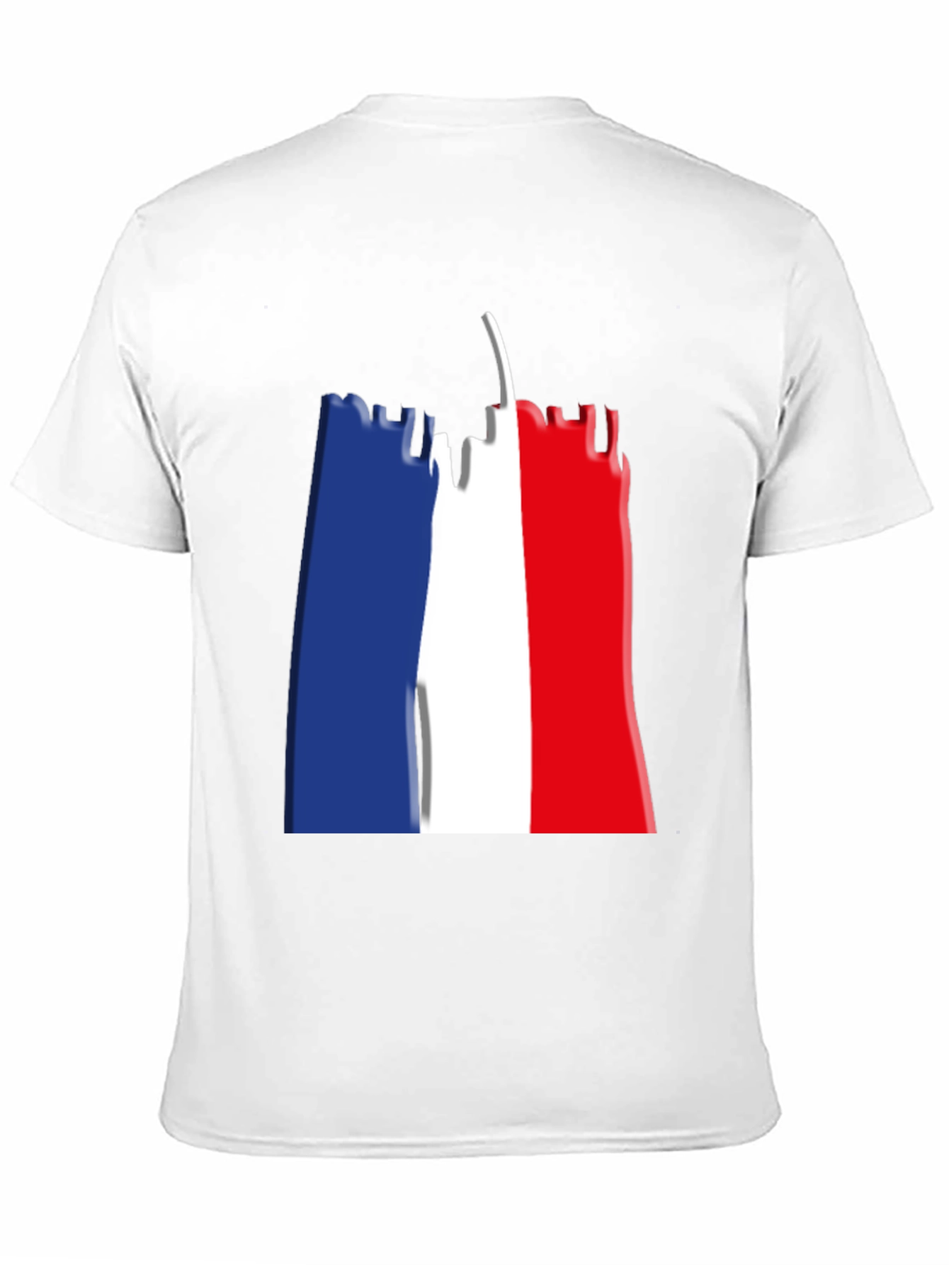 Eiffel Tower French Flag Graphic T-Shirt