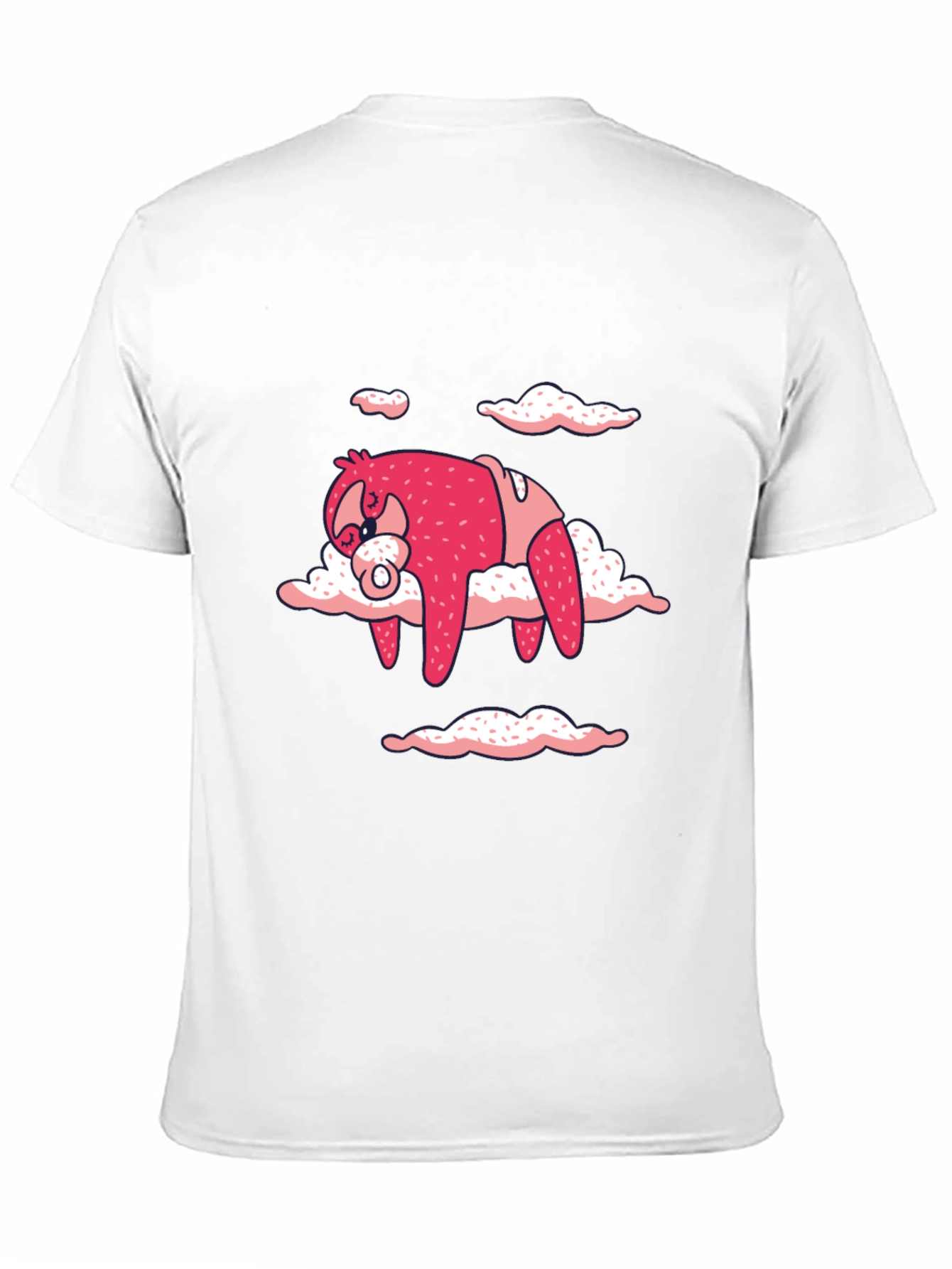 Cute Sloth Cloud T-Shirt - Black