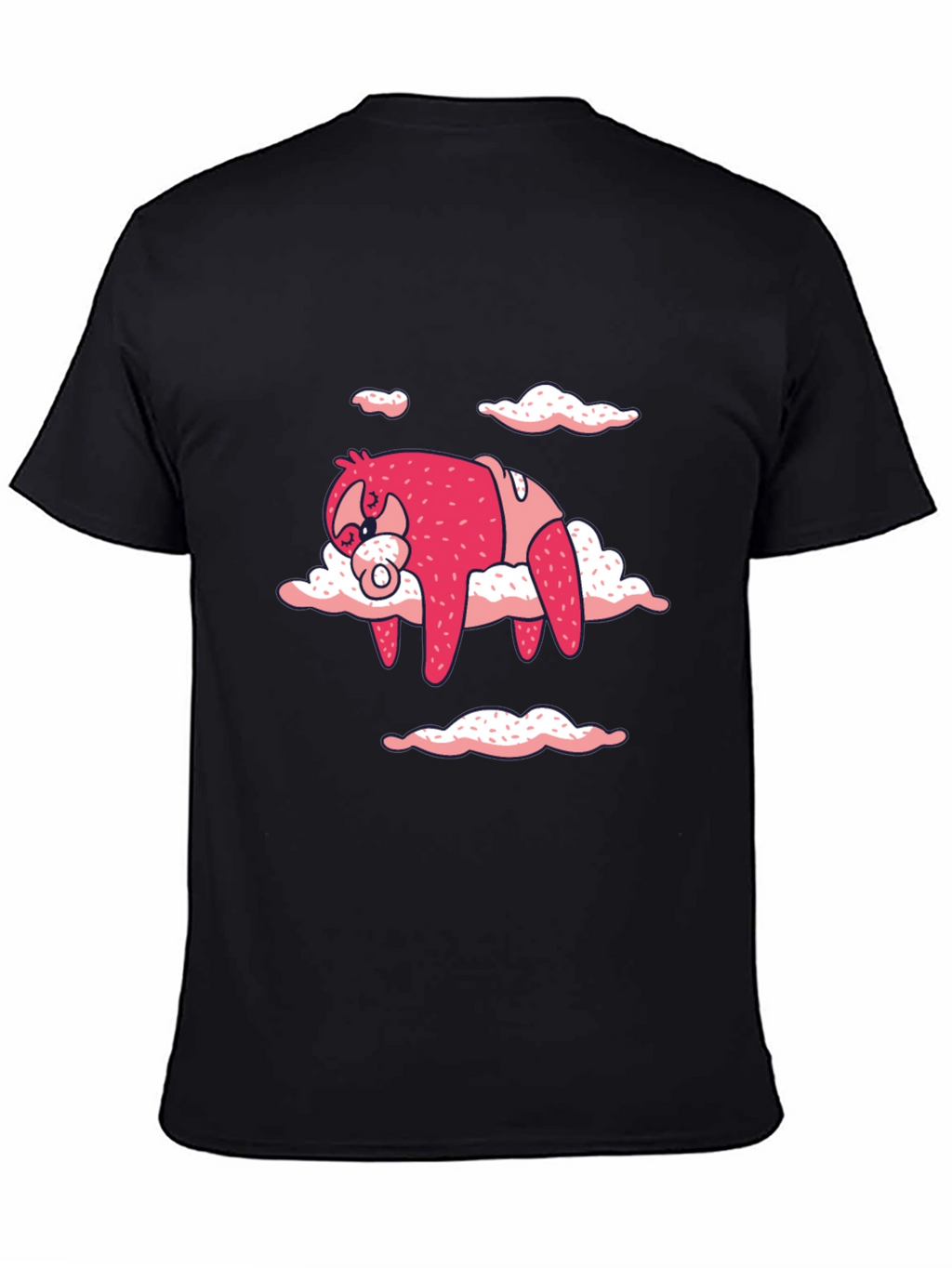 Cute Sloth Cloud T-Shirt - Black
