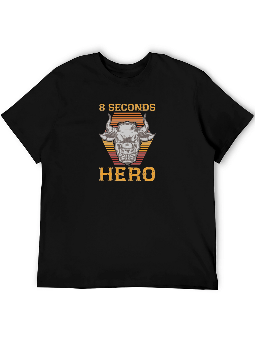 8 Seconds Hero Bull Riding Graphic T-Shirt