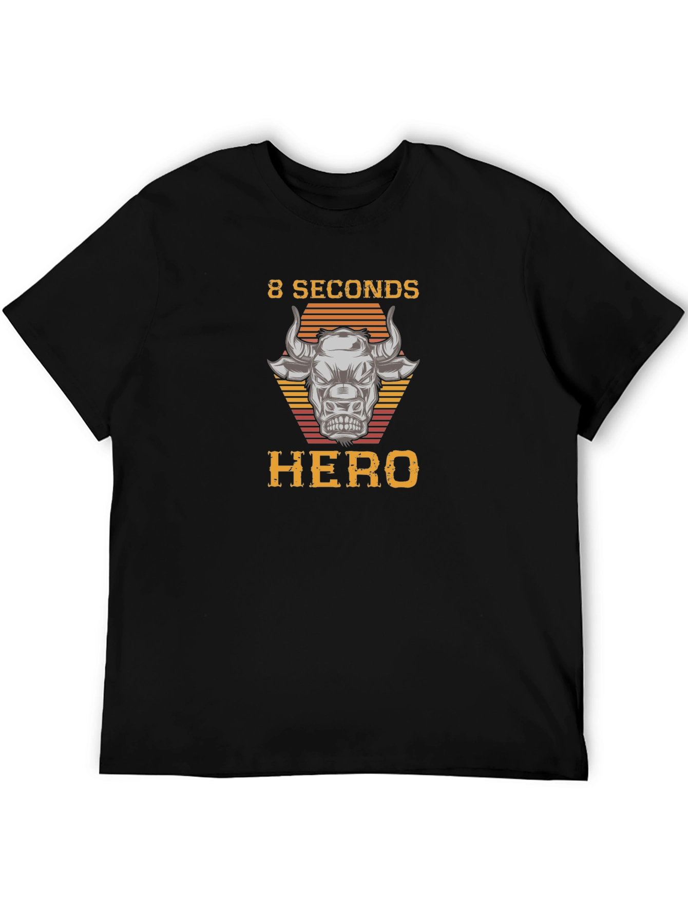 8 Seconds Hero Bull Riding Graphic T-Shirt