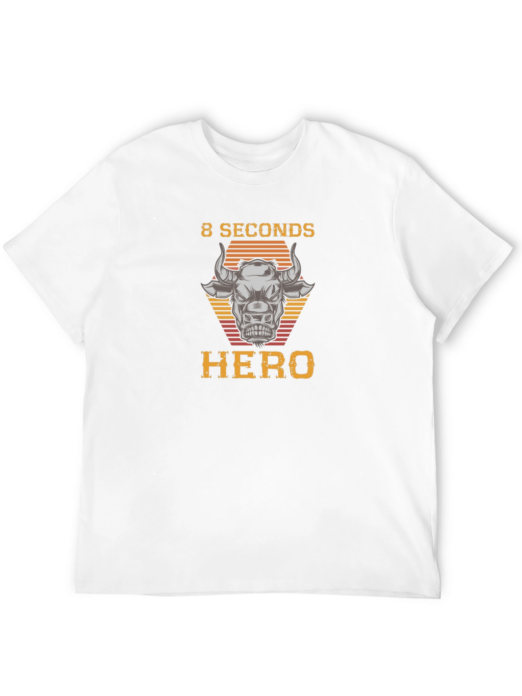 8 Seconds Hero Bull Riding Graphic T-Shirt