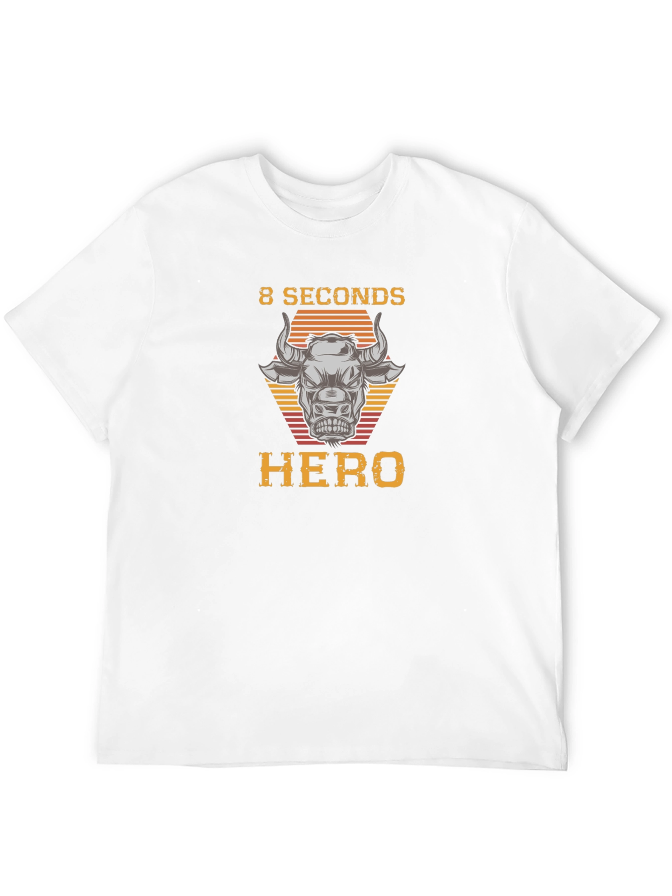 8 Seconds Hero Bull Riding Graphic T-Shirt