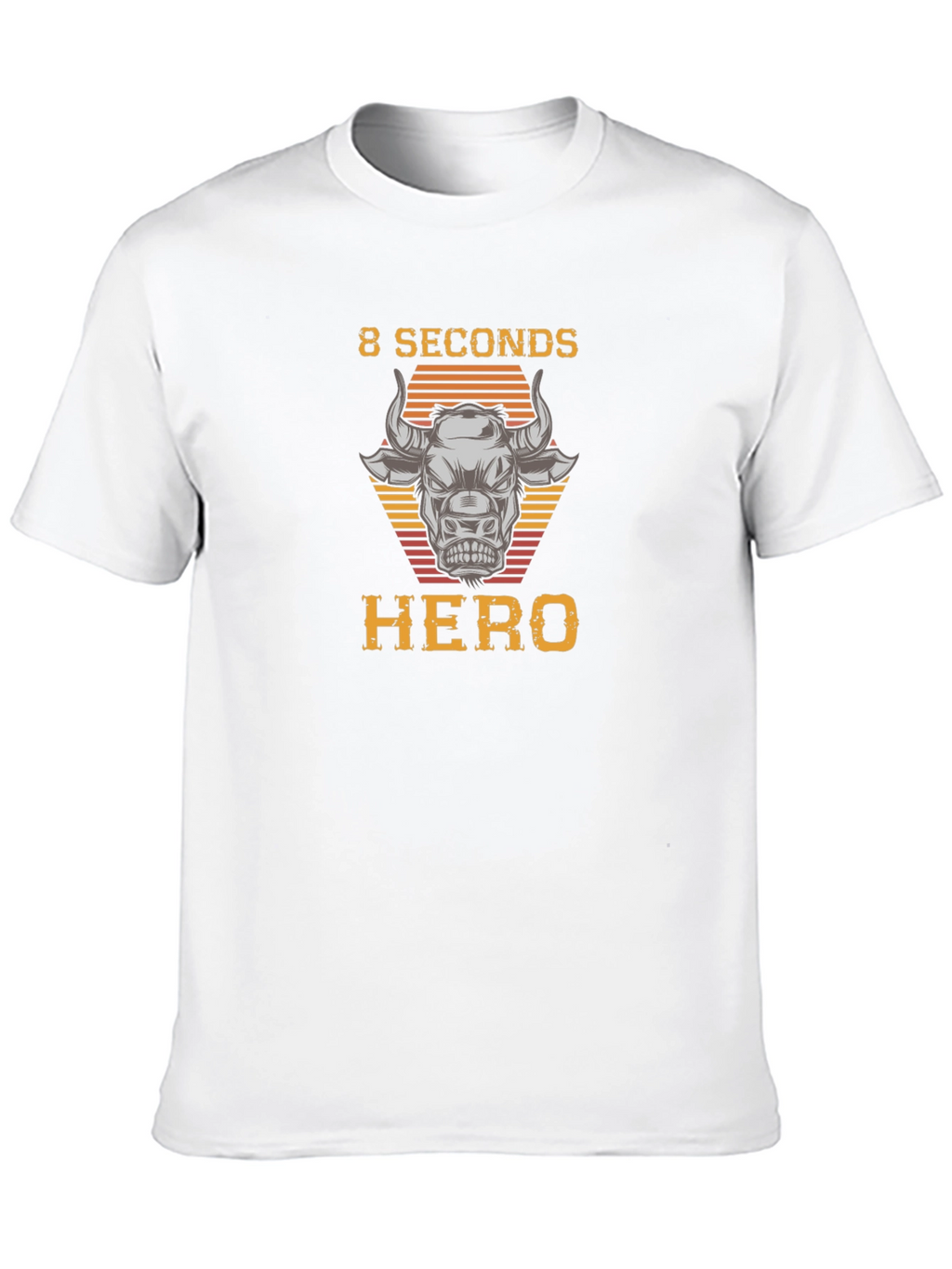 8 Seconds Hero Bull Riding Graphic T-Shirt