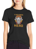 8 Seconds Hero Bull Riding Graphic T-Shirt