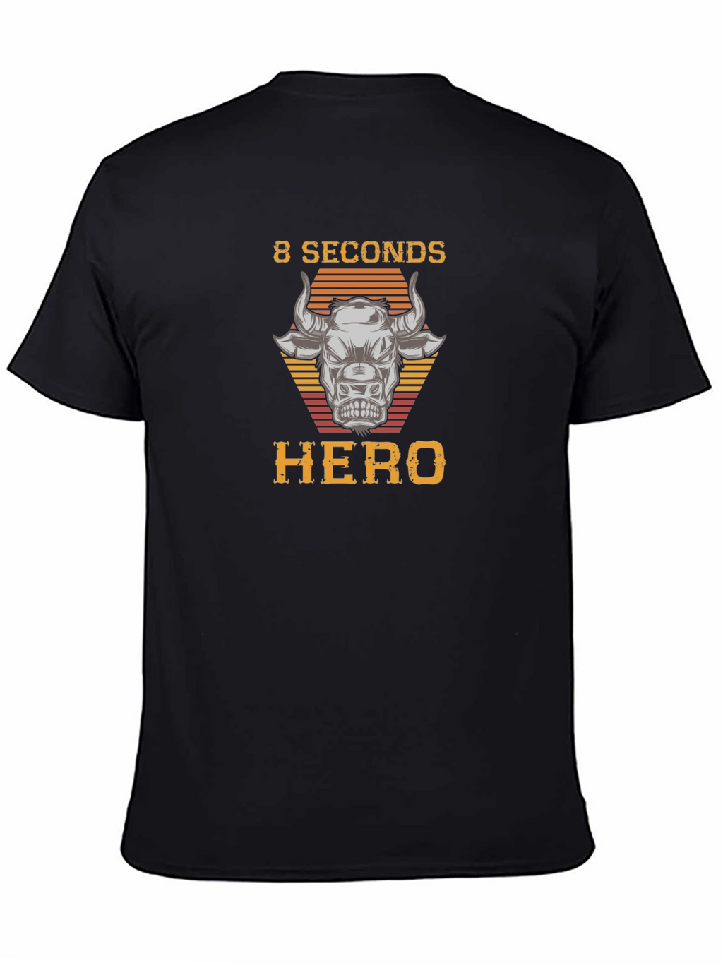 8 Seconds Hero Bull Riding Graphic T-Shirt