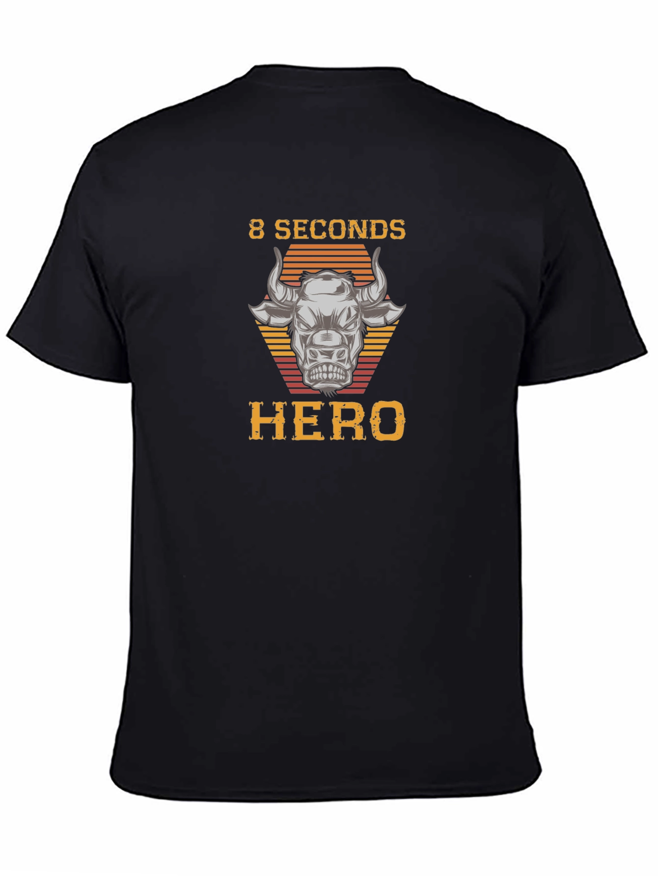 8 Seconds Hero Bull Riding Graphic T-Shirt