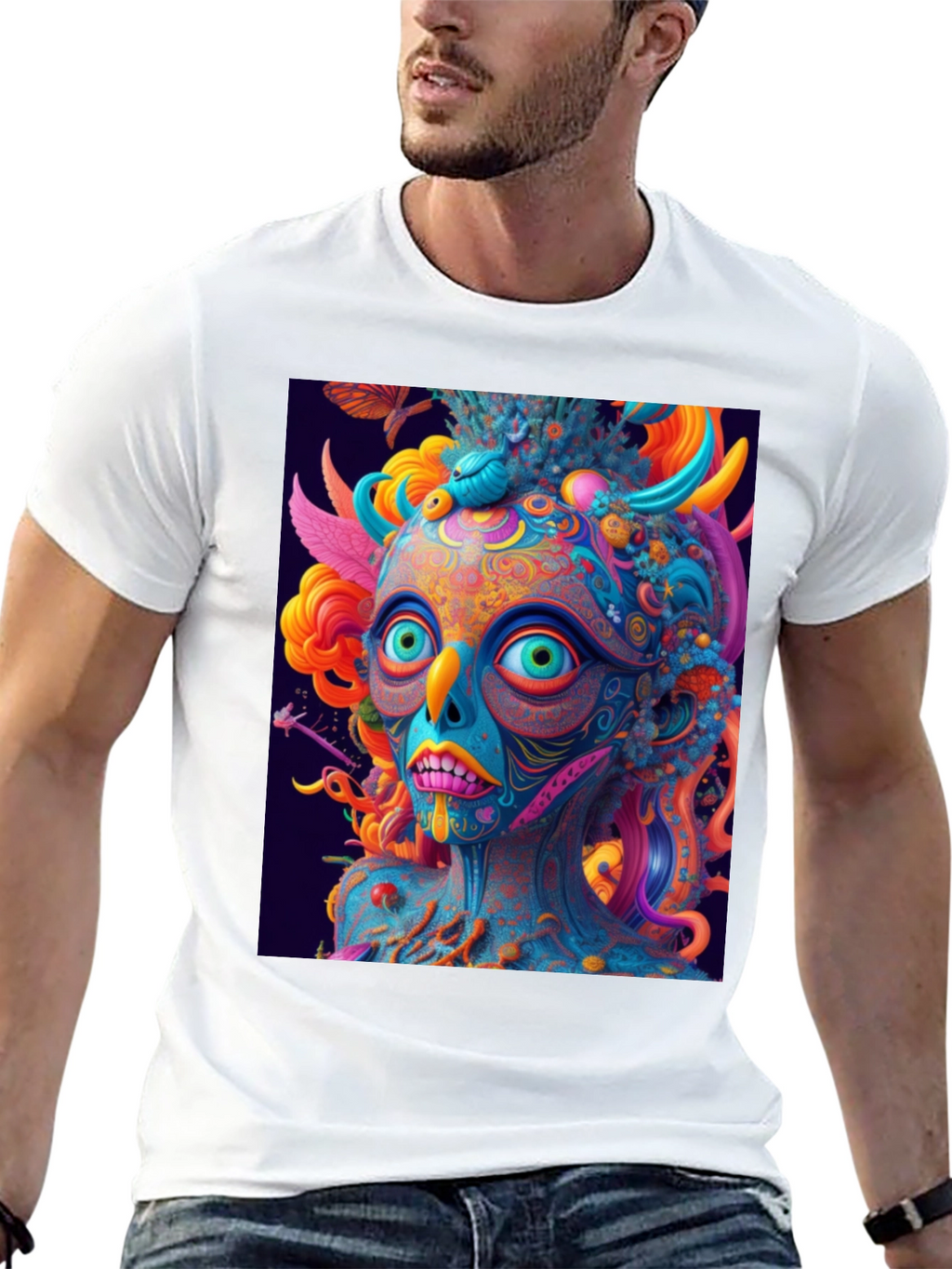 Psychedelic Art T-Shirt - Vivid Graphic Tee