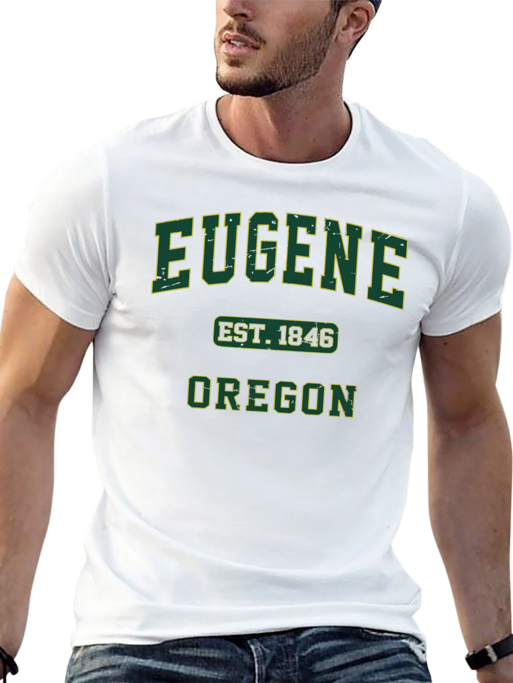 Eugene Oregon EST. 1846 Black T-Shirt