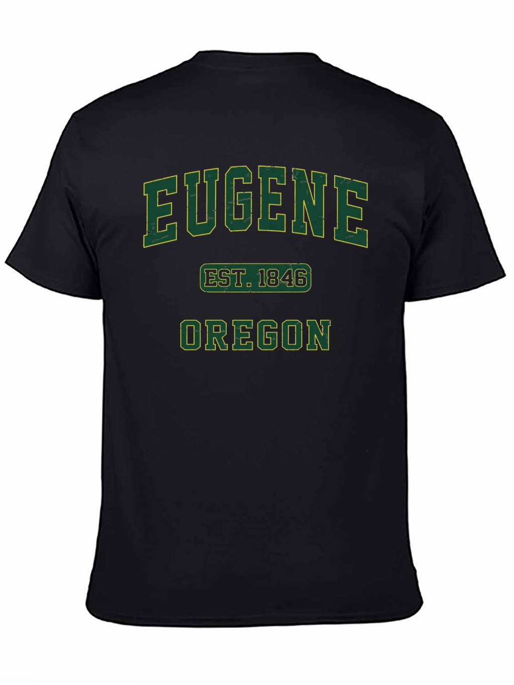 Eugene Oregon EST. 1846 Black T-Shirt