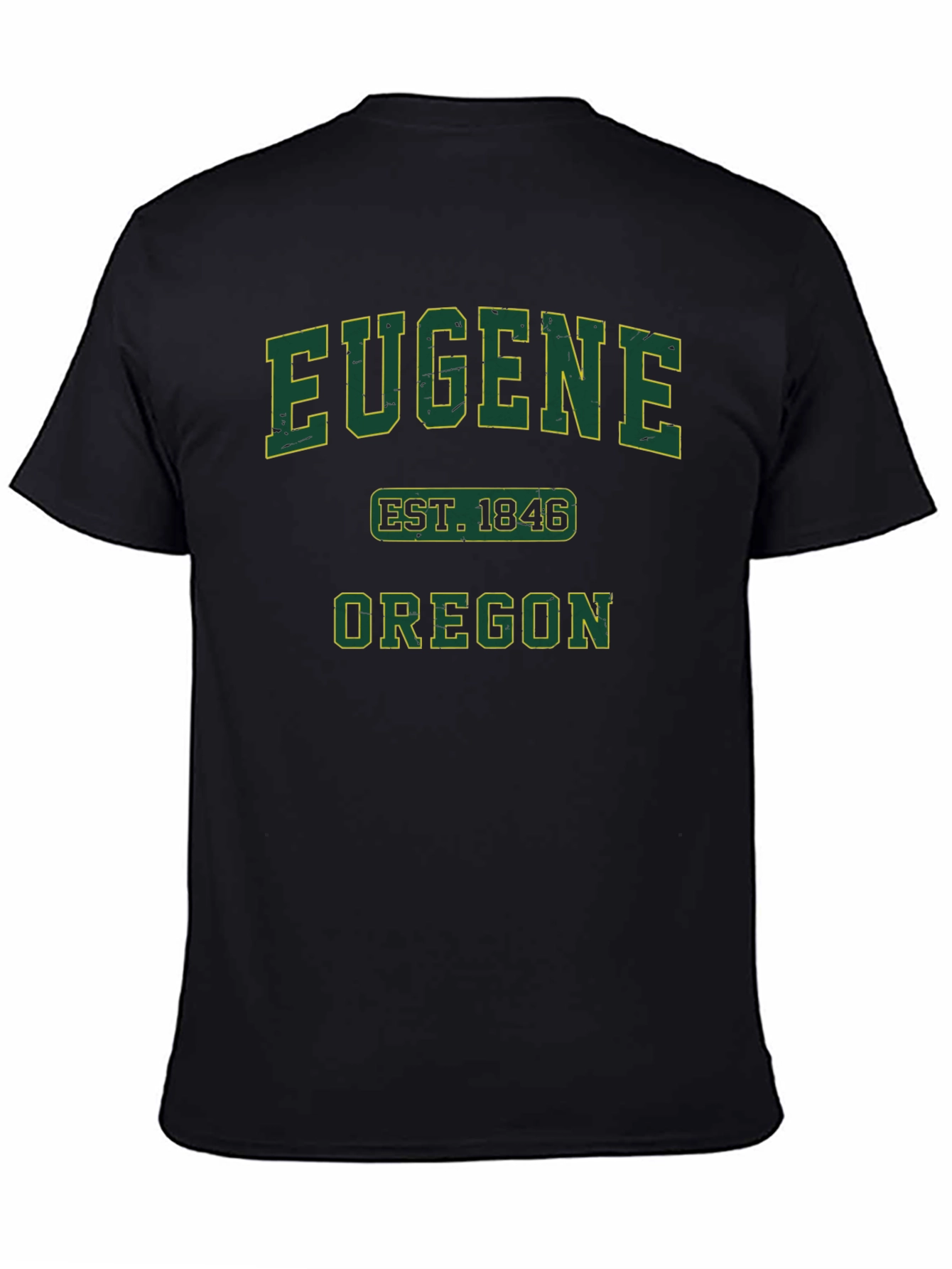Eugene Oregon EST. 1846 Black T-Shirt