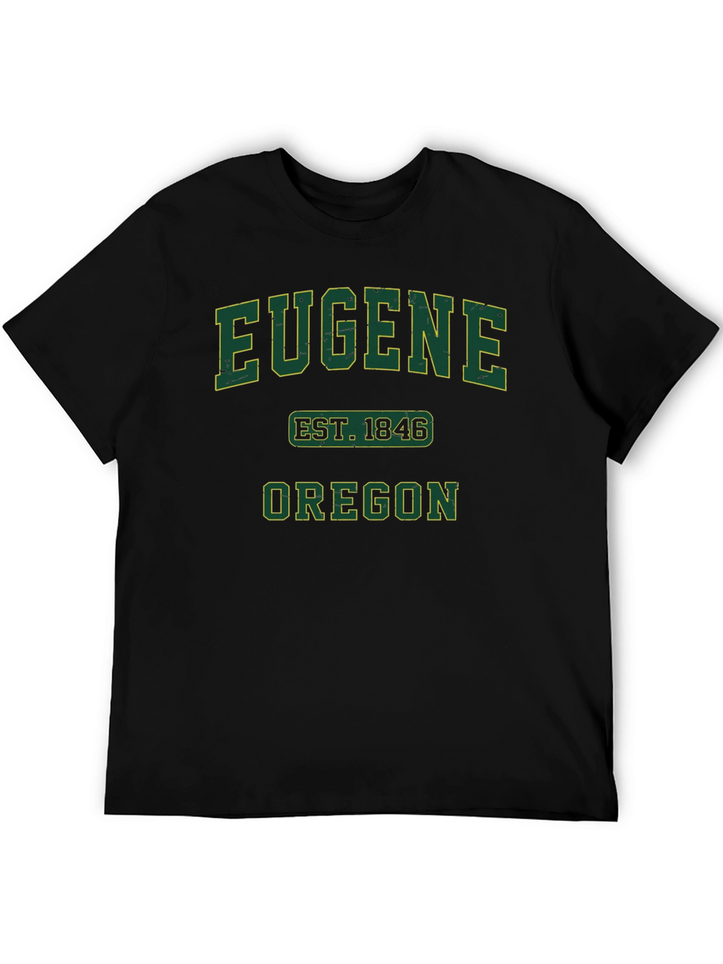 Eugene Oregon EST. 1846 Black T-Shirt