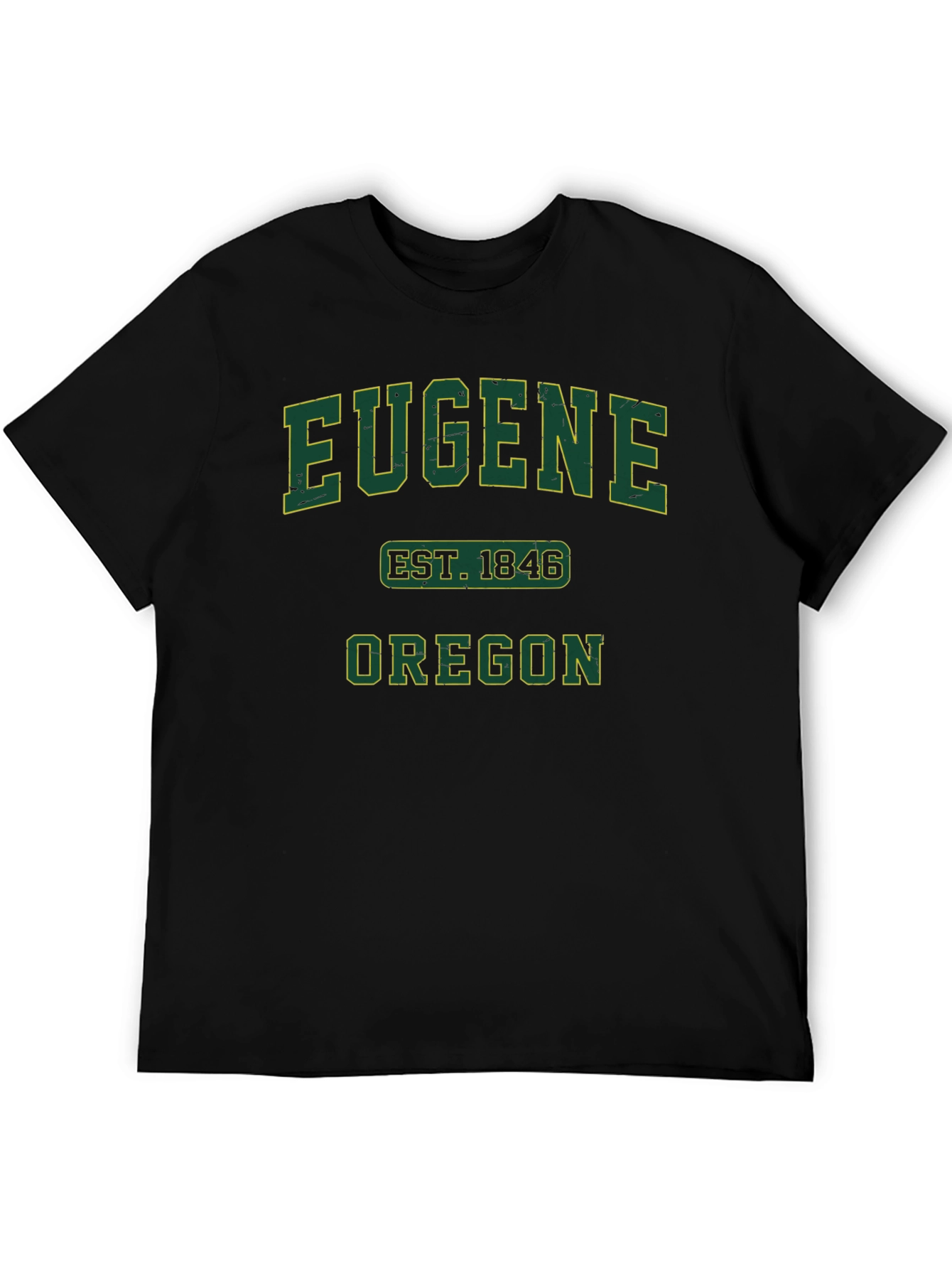 Eugene Oregon EST. 1846 Black T-Shirt
