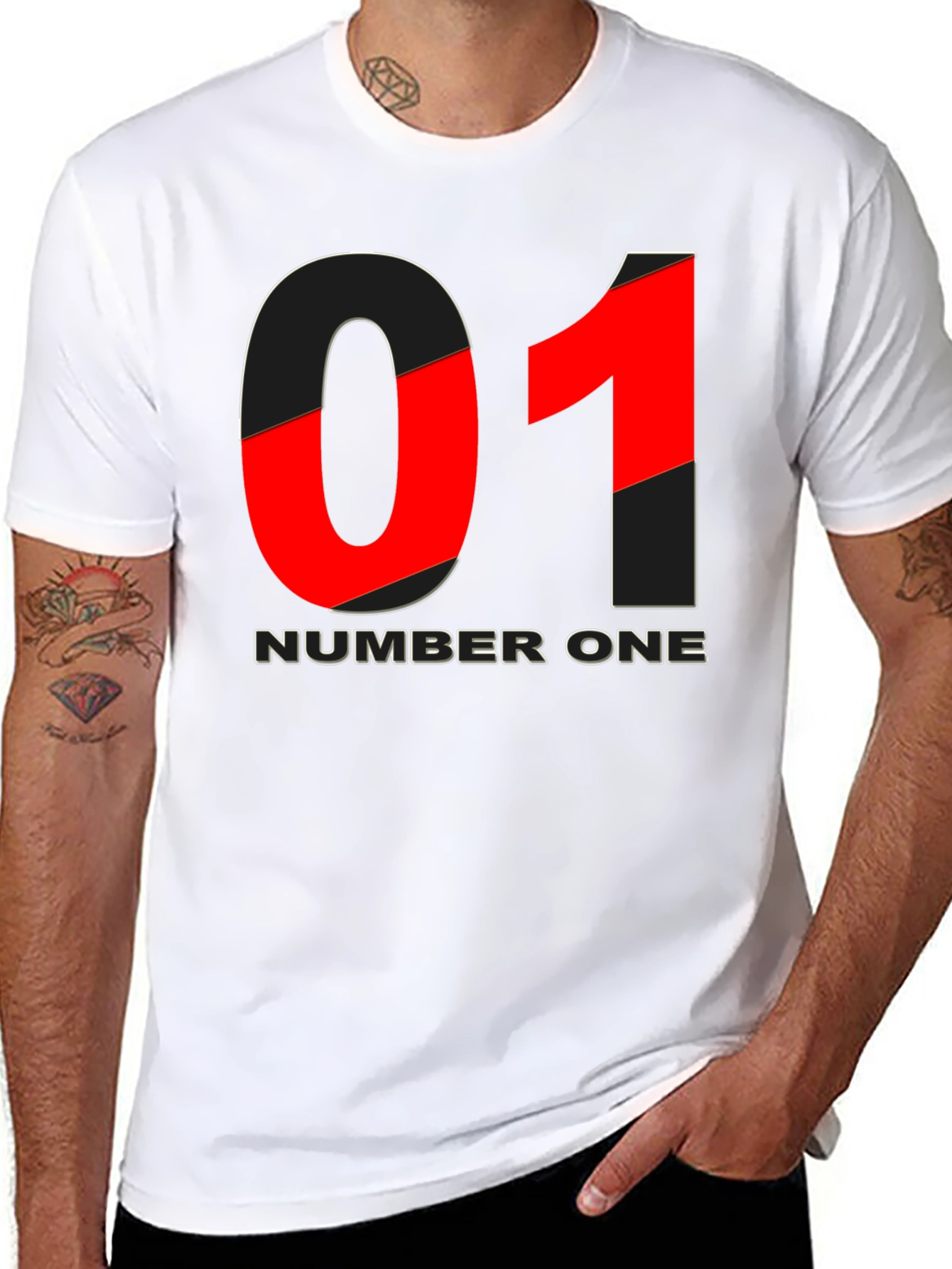 Number One Graphic T-Shirt - Black