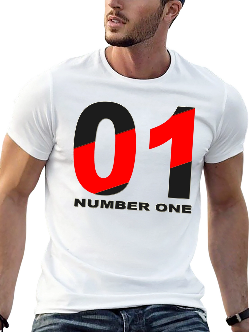 Number One Graphic T-Shirt - Black