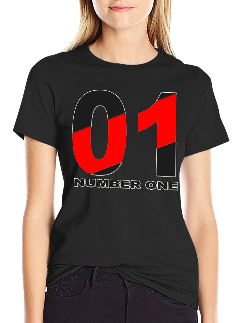 Number One Graphic T-Shirt - Black