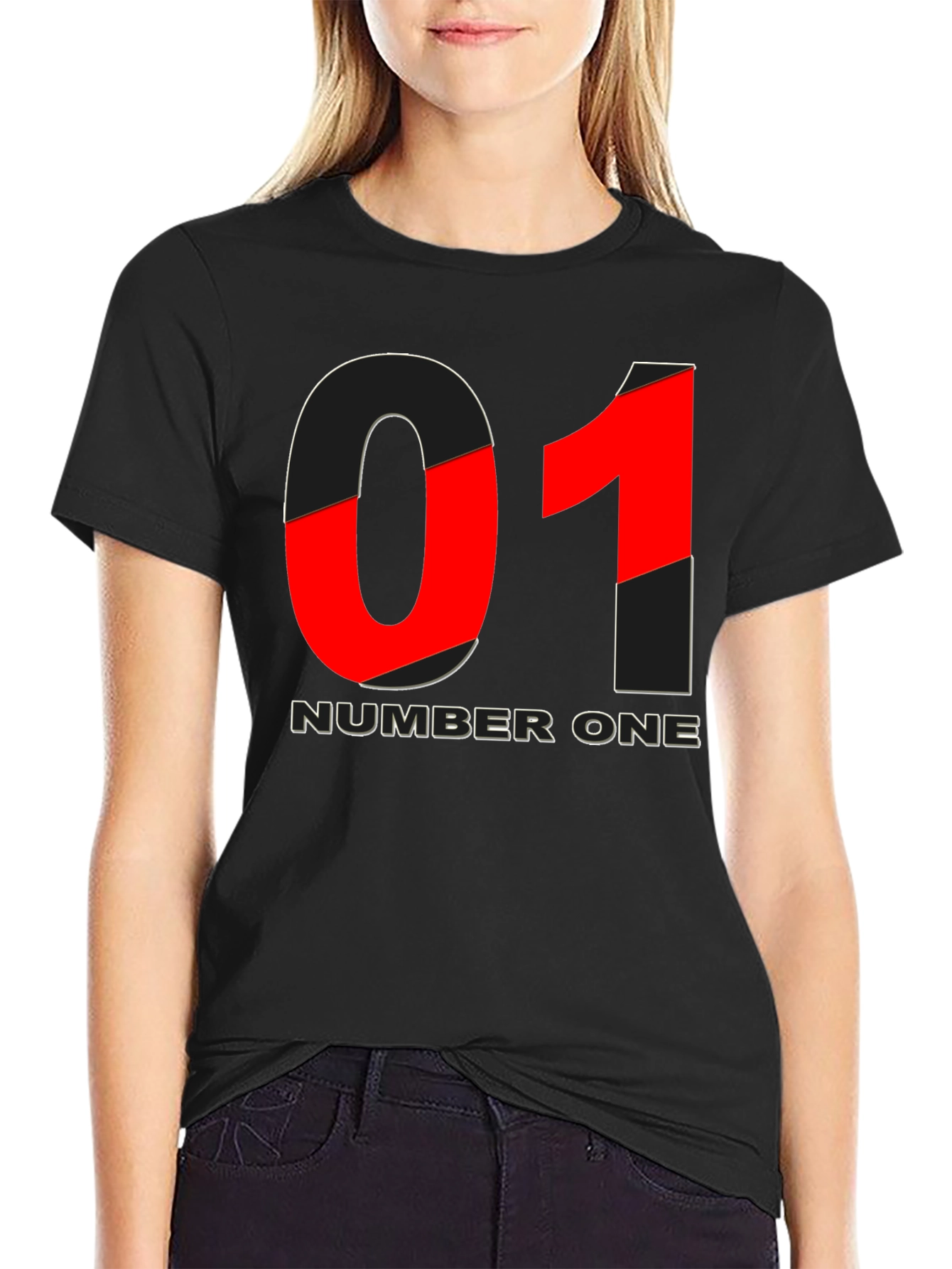 Number One Graphic T-Shirt - Black