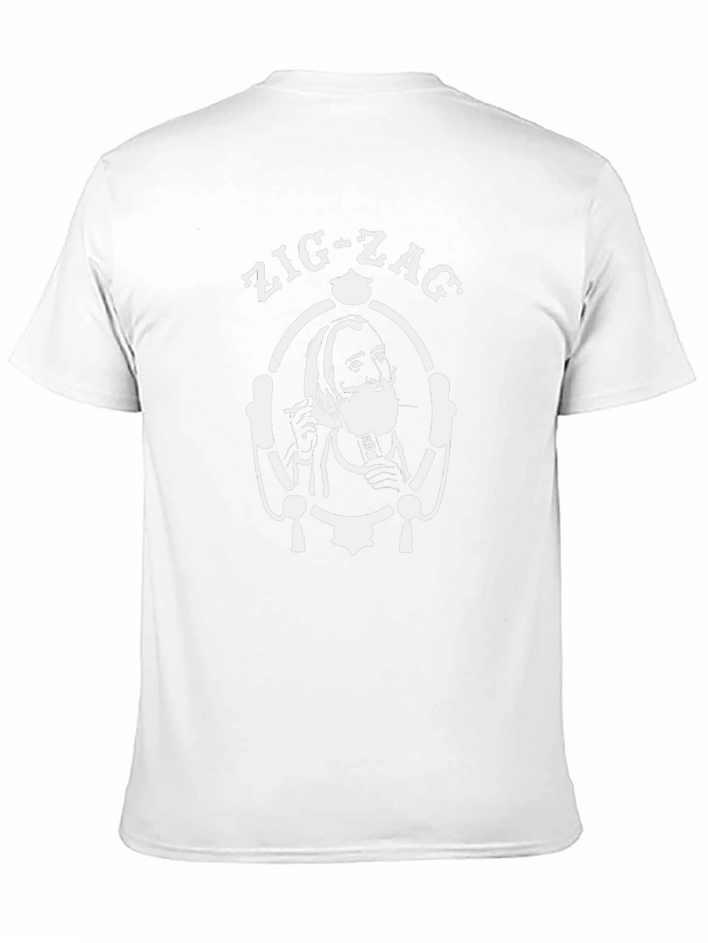 Zig-Zag Graphic Tee - Black Cotton T-Shirt