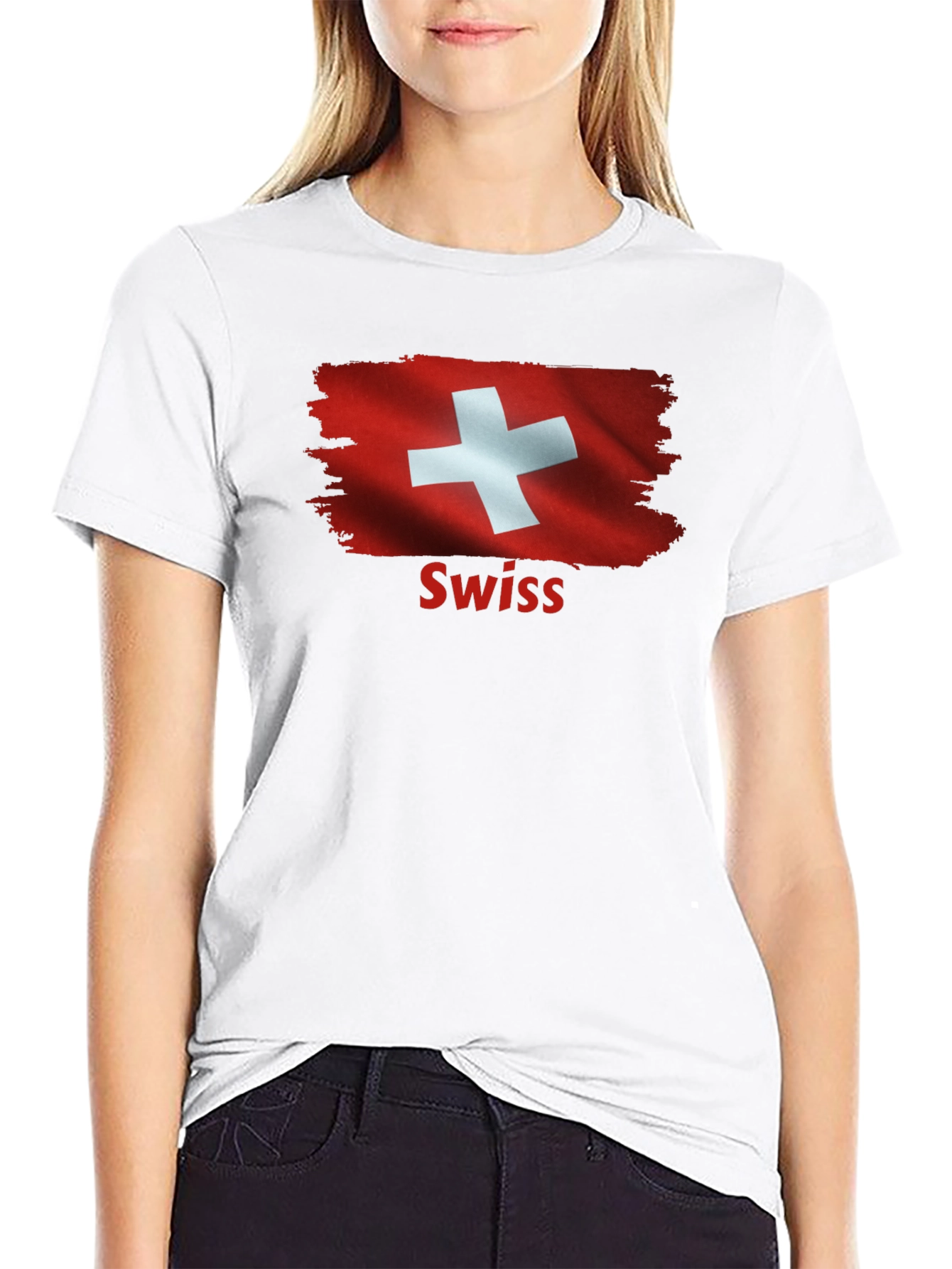 Swiss Flag Graphic T-Shirt