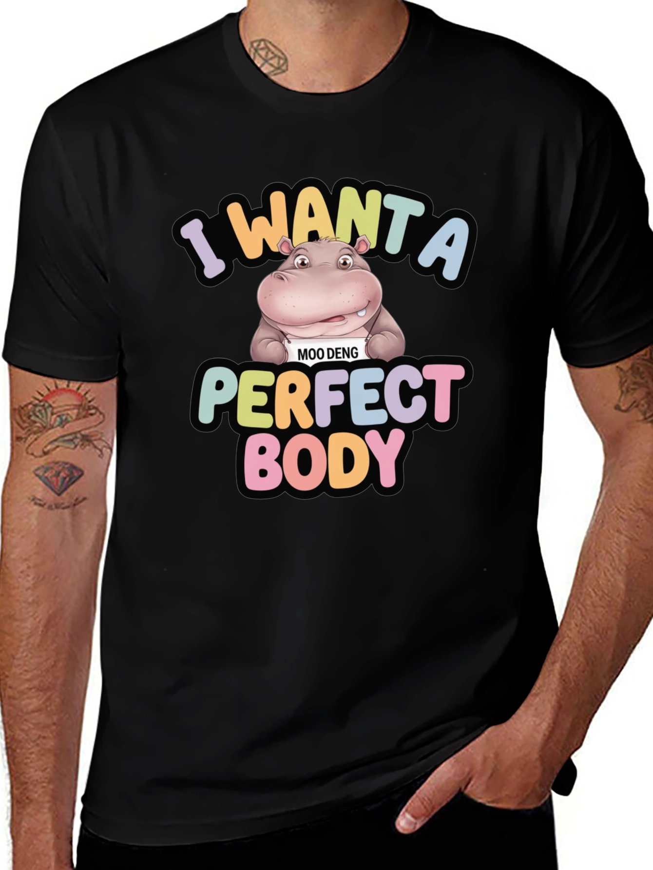 Hippo Perfect Body Graphic Tee