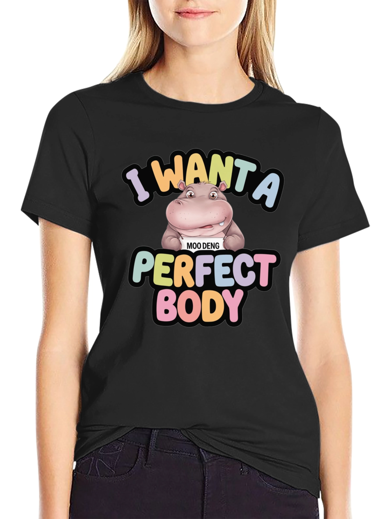 Hippo Perfect Body Graphic Tee