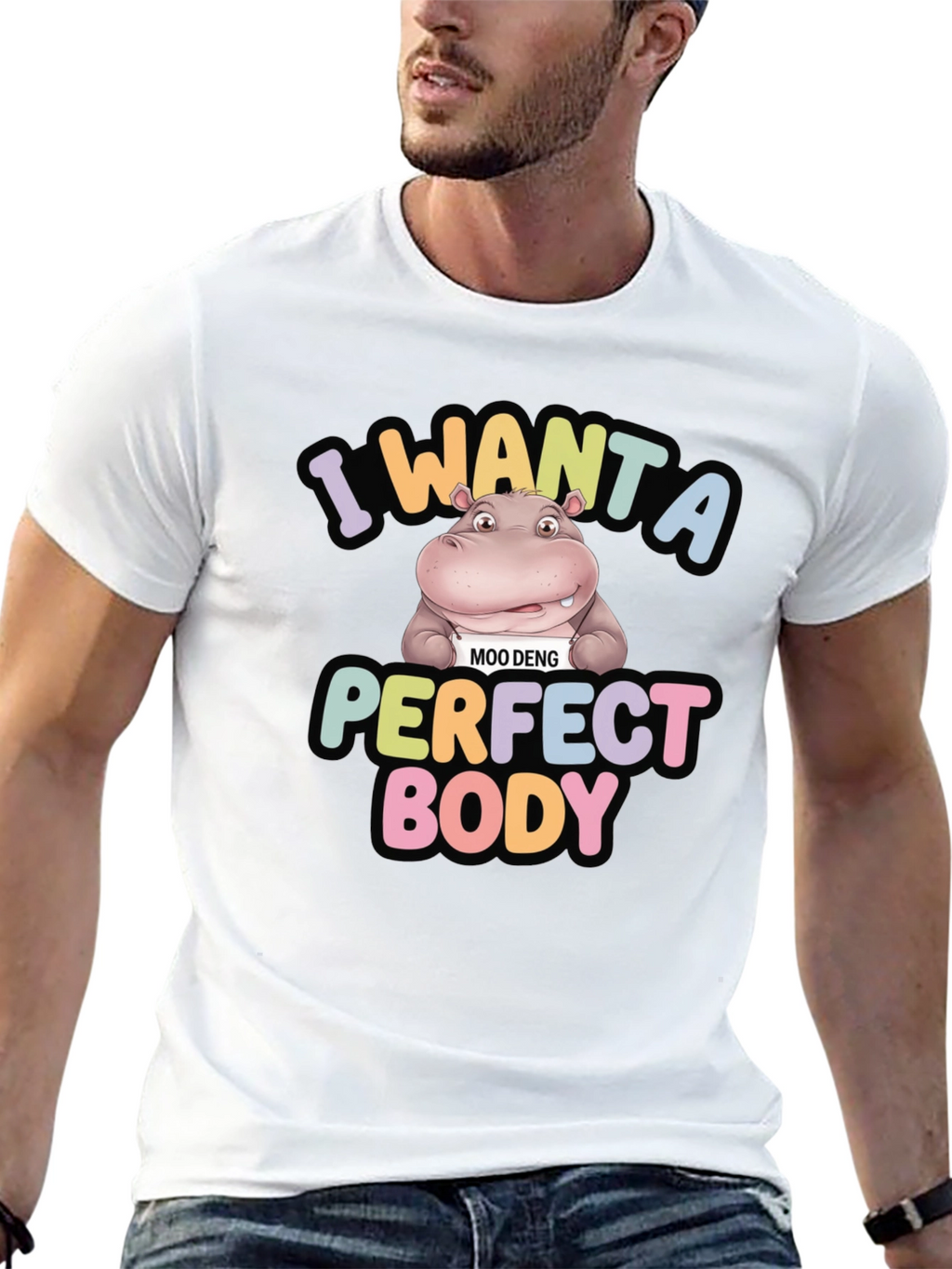 Hippo Perfect Body Graphic Tee