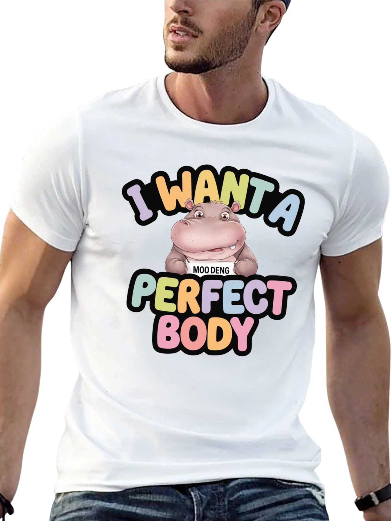 Hippo Perfect Body Graphic Tee
