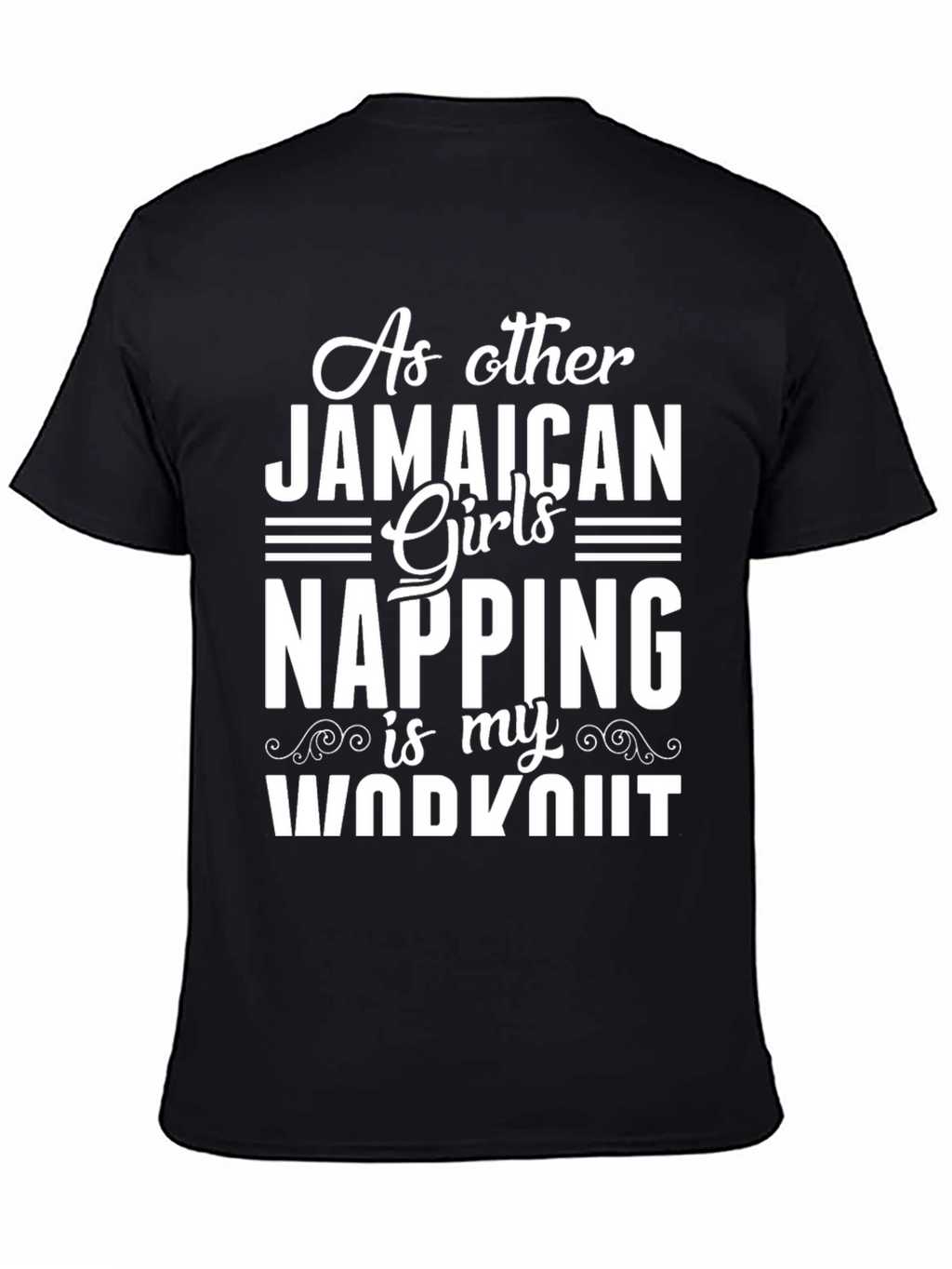 Jamaican Girls Napping Workout Graphic Tee