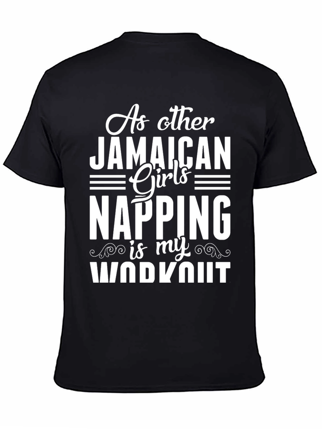 Jamaican Girls Napping Workout Graphic Tee