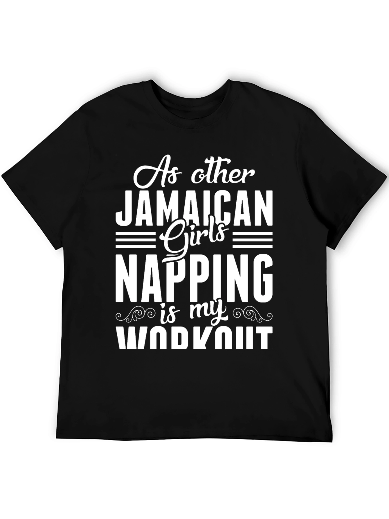 Jamaican Girls Napping Workout Graphic Tee