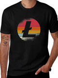 Retro Litecoin Logo Black T-Shirt
