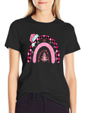 Merry & Bright Christmas Rainbow Tee