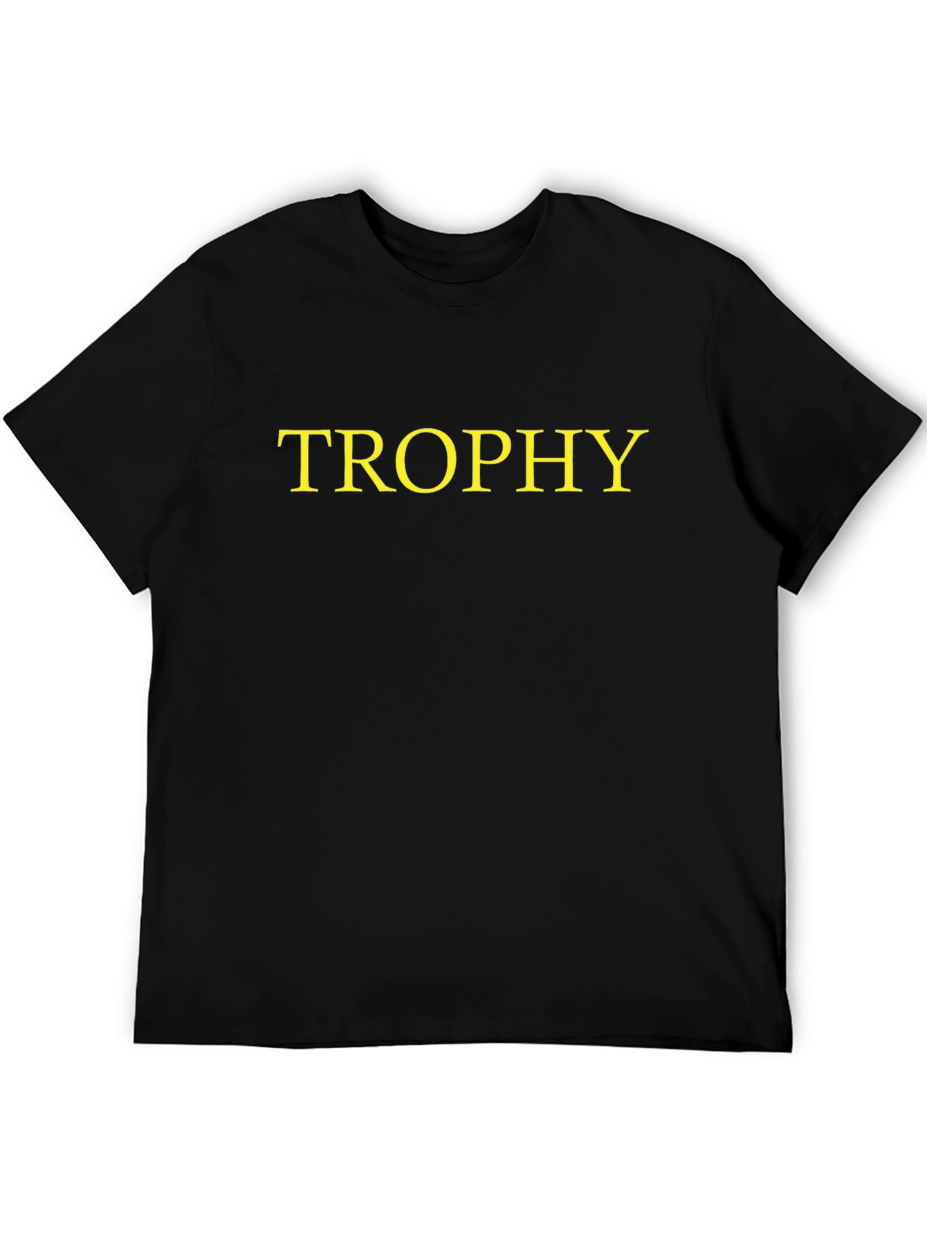 Trophy Graphic Tee - Black Cotton T-Shirt
