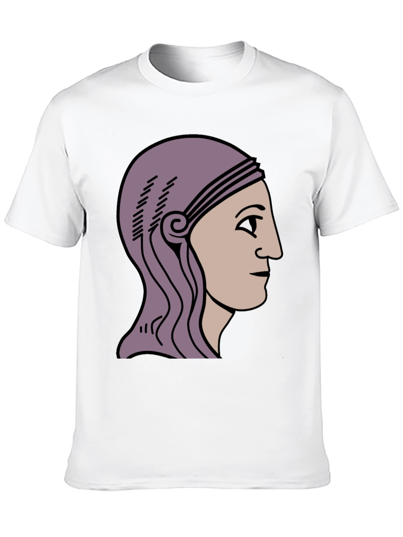 Ancient Roman Head T-Shirt - Black