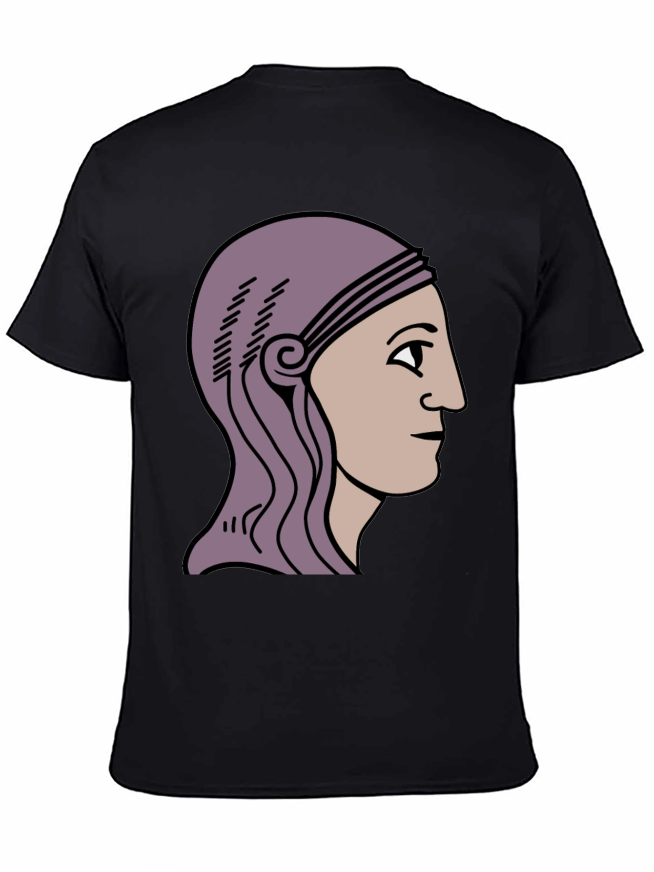 Ancient Roman Head T-Shirt - Black