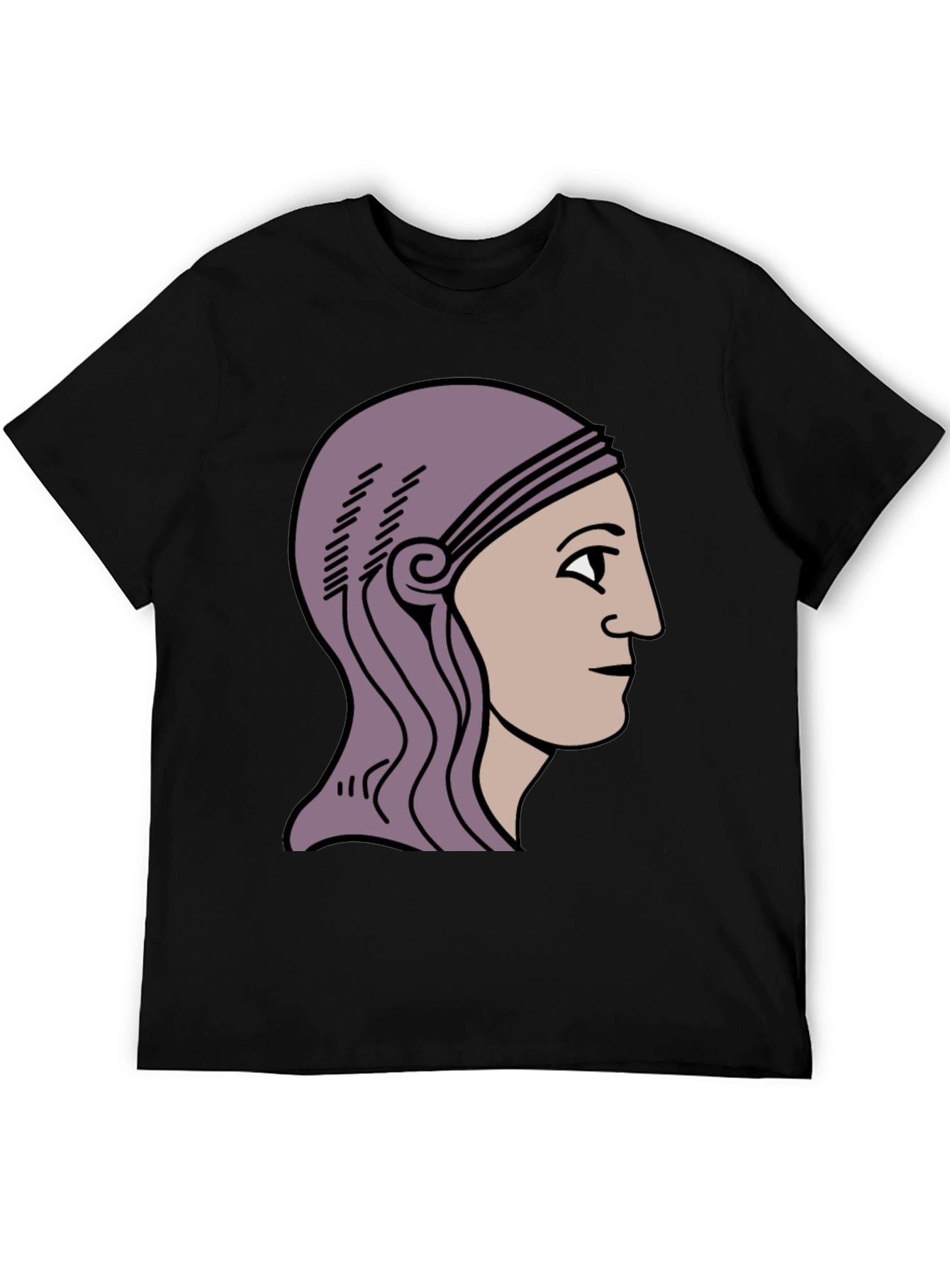 Ancient Roman Head T-Shirt - Black