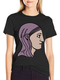 Ancient Roman Head T-Shirt - Black