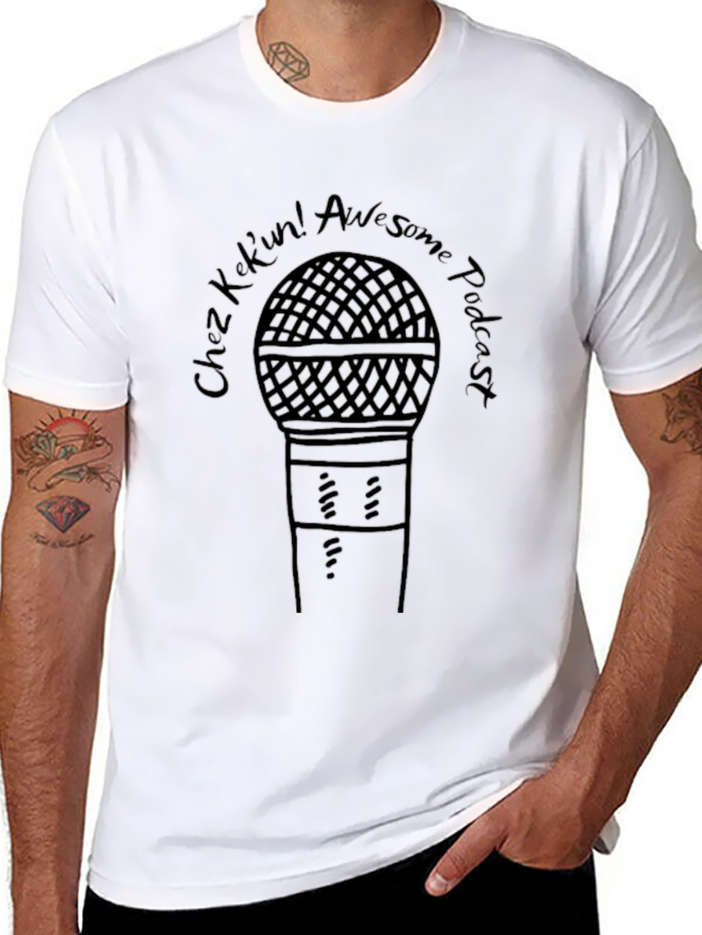 Chez Kekin! Awesome Podcast Black T-Shirt